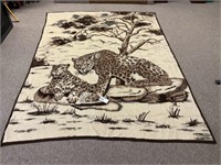 Wild Leopards Large Blanket/Throw