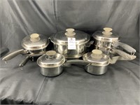 Permanent Multi Core 5-Ply Stainless Pots Set
