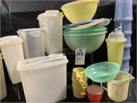TUPPERWARE BOWLS, LARGE CEREAL CONTAINERS &