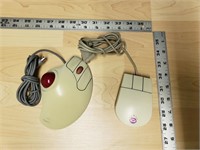 Lot of 2 Vintage Logitech Computer Mice