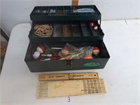 Vintage Sears Tackle Box and Contents