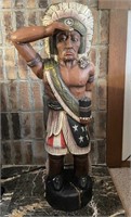 Patriotic American Indian Statue