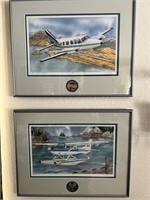 #1 AK Aviation Pieces w/ Silver Medallions; Signed