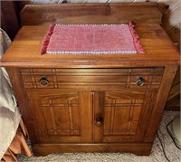 Solid Oak Bedside Table