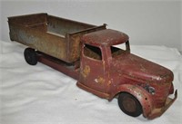 Early metal toy dump truck, 21 1/2" L