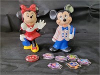 VTG Mickey & Minnie Mouse Ceramic Figures & More