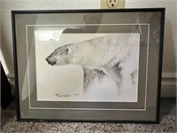 Slover; Polar Bear Original Drawing