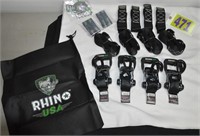 NIB Rhino 1.6"x17" ratchet straps, X's MONEY