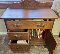 Solid Wood Cabinet w/ Drawers