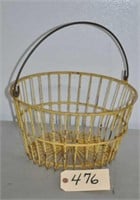 Vintage 14" dia. egg basket