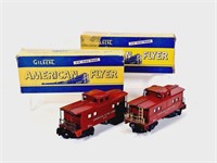 930 American Flyer Two Caboose, 3/16 Scale