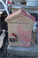 Cast fire alarm box