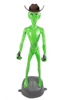 Life-Size Retro Green Alien Statue