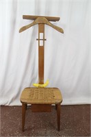 MCM Danish-style Butler Valet W/Rope Seat