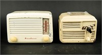 Lot Of 2 Vintage Metal Case Radios