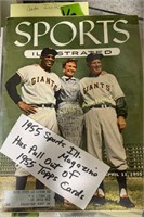 1955 Sports Illustrated Magazine Has Pull Out Of