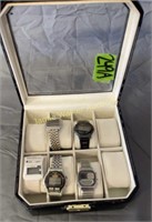 Vintage Men's Lcd Watches. Timex Krono Alarm,