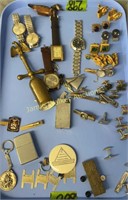 Tray Lot Men's Watches, Carriage, Edison,