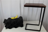 Modern Wine Rack and Side Couch Table