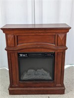Electric Wooden Fireplace