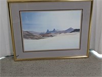 Gold Framed Mountain Scape