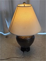 Vintage Brass Lamp Table