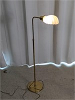 Gold Tone w/ Clam Shell Shade Adjustable Lamp