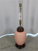Vintage Pink/Brown Table Lamp