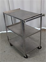 Rolling Stainless Tiered Cart w/ Handle