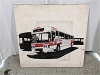 Metro Bus Wall Canvas