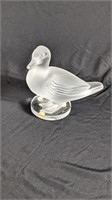 "Lalique" Frosted Glass Duck