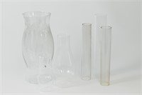 Assorted Glass Oil Lamp Chimneys