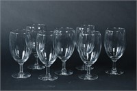 Set of 7 Crystal Wine Glasses