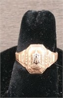 10K 1944 High School Class Ring approx size 6