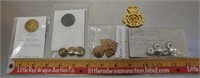 Military badges, buttons, see pics
