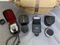 Camera Bag w Canon Lenses