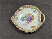 Vintage DRESDEN Porcelain Trinket Dish