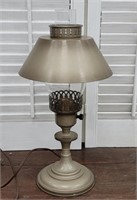 Small tin table lamp W/small chimney