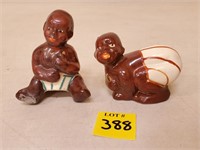 Black Americana Salt & Pepper Shakers