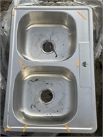(AF) Stainless Steel 2 Tub Sink