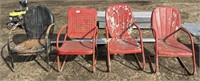 (V) Outdoor Metal Chairs