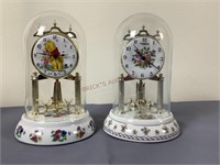 Two Decorative Anniversary Clocks