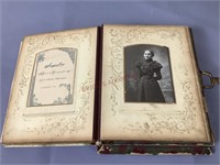 Antique Photoalbum with Music Box