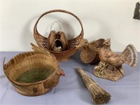 Whicker Baskets and Wildlife Decor