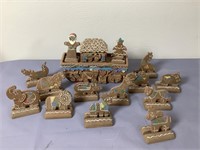 Gingerbread Style Noah’s Ark and Animals