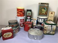 Collectible Tin Food Containers