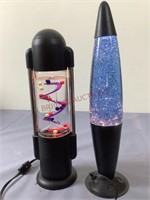 Glitter Lamp and Bubble Slide Lamp