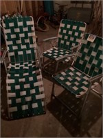 Three-piece aluminum lawn chair set