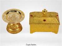 Orthodox Church Reliquary Box & Community Plate