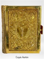 Greek Orthodox Prayer Book in 24 GP & Brass Cover